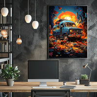 Urban Adventure At Sunset Poster