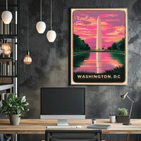Washington Monument at Sunset Poster