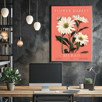 Flower Market in Bilbao Poster