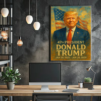 Trump Visionary Expressionism Patriotic Poster