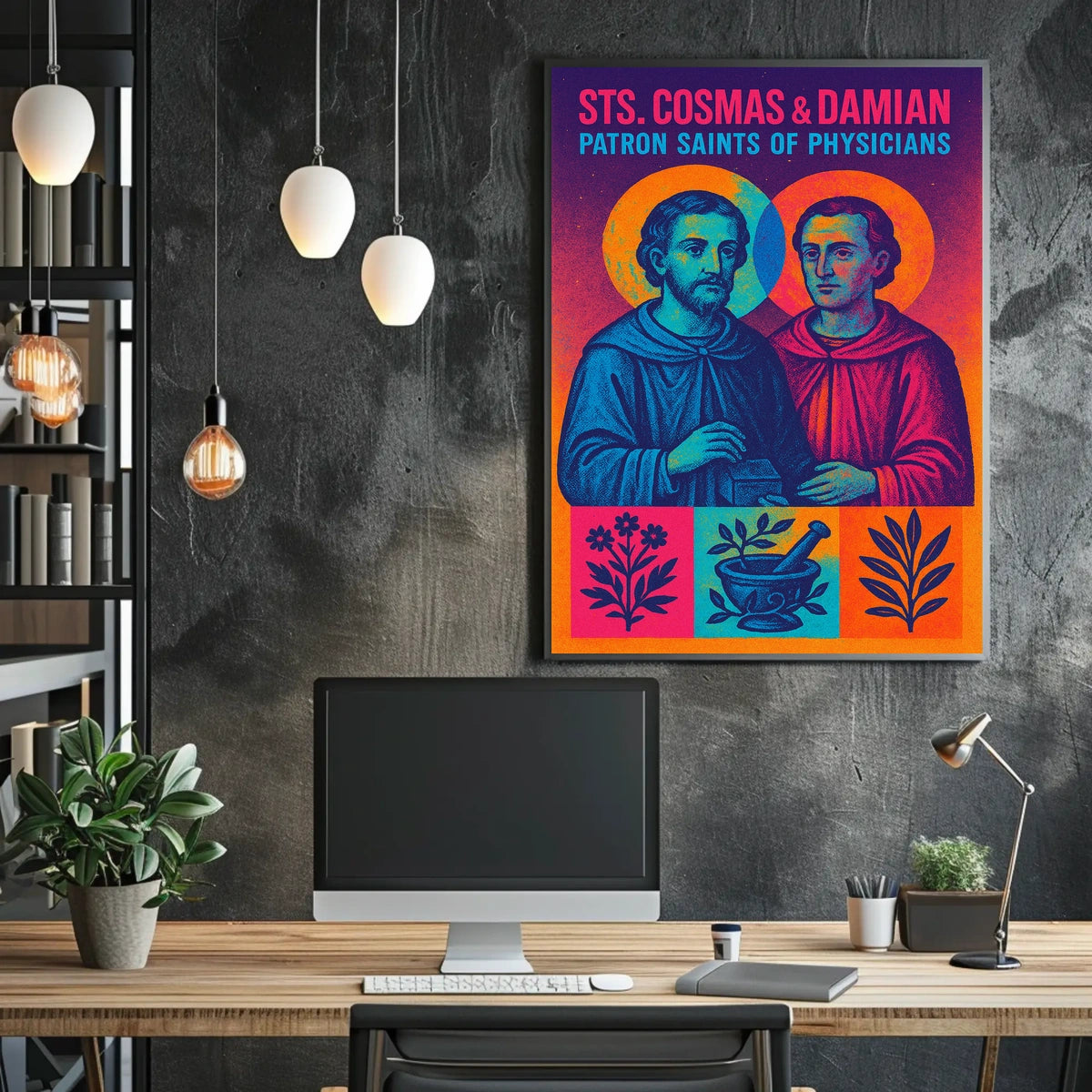Sts. Cosmas Damian Patron Saints Of Poster