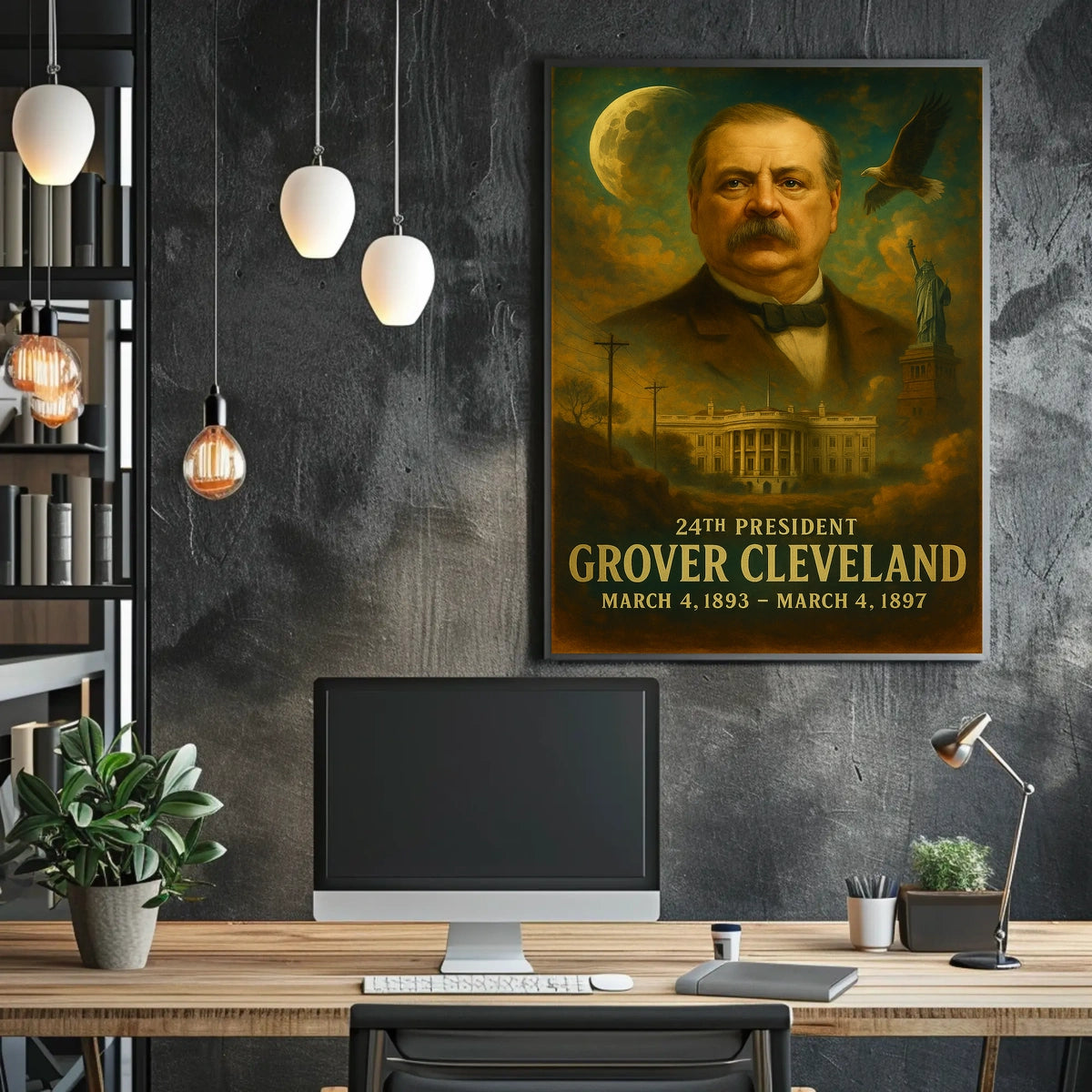Grover Cleveland Patriot Neoclassical Realism Poster