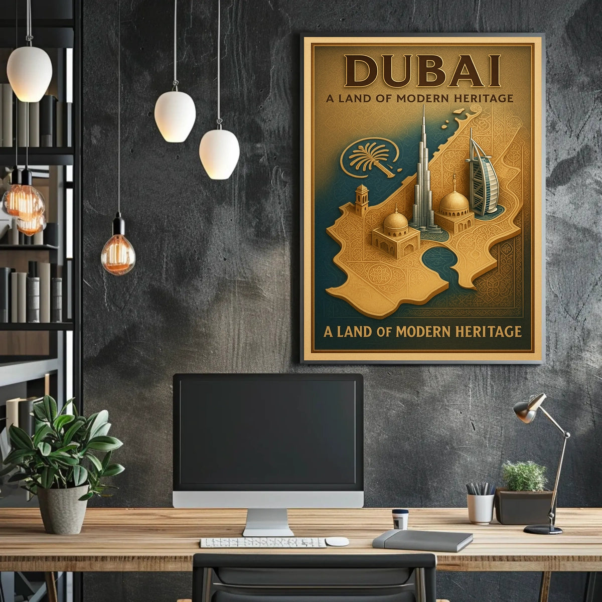 Dubai A Land of Modern Heritage Poster