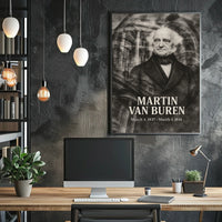 Martin Van Buren 8th President of the United States Double Exposure Poster