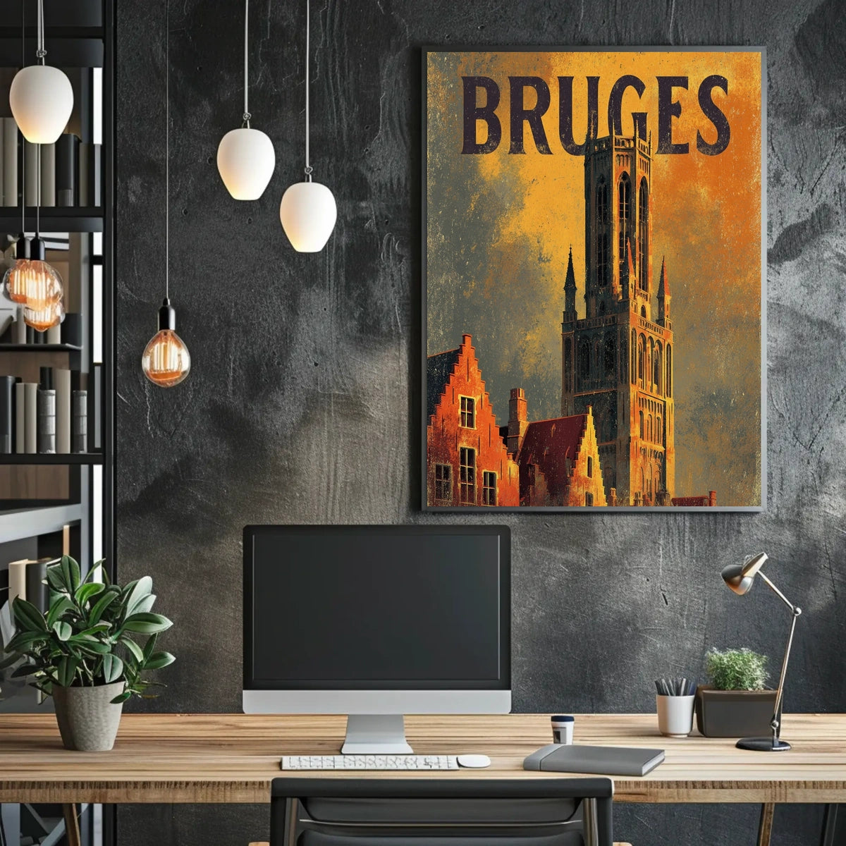 Bruges Architectural Splendor Poster