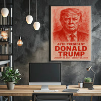 Trump Leadership Red Pop Art Patriotic Poster
