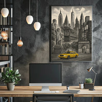 Iconic New York City Landmarks Poster