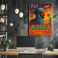 Algeria Desert Adventure Vintage Travel Poster PosterGoat