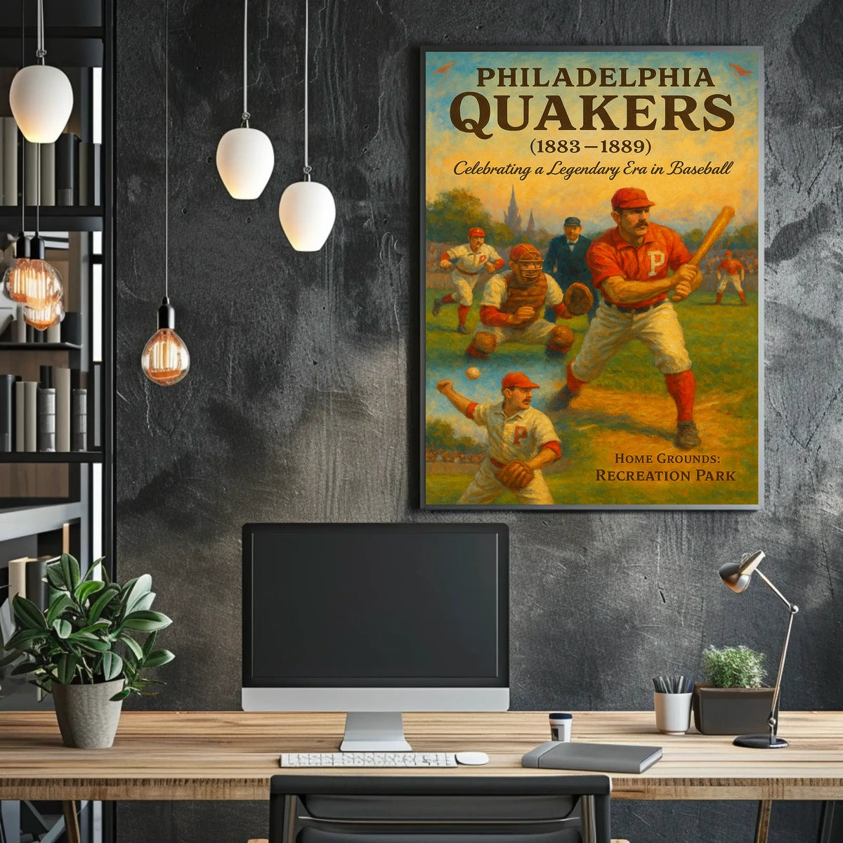 Philadelphia Quakers Baseball Era Poster