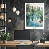 Calgary Reflections Poster PosterGoat