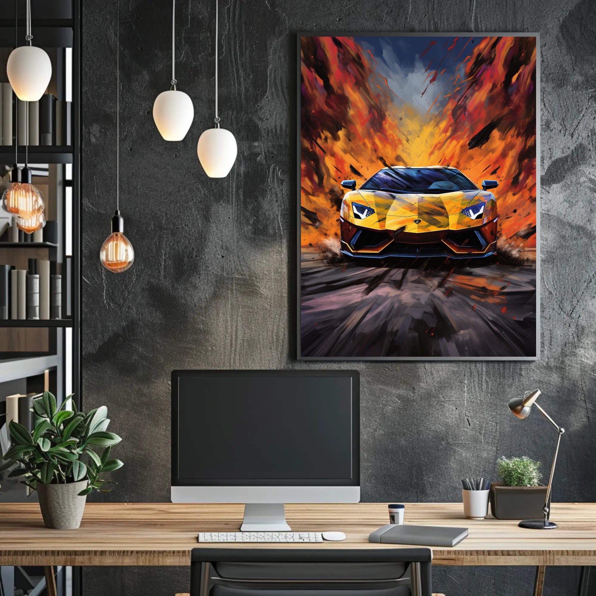 Blaze of Speed Poster PosterGoat