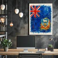 Falkland Islands Flag Art Poster