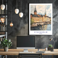 Scenic Stockholm Poster PosterGoat