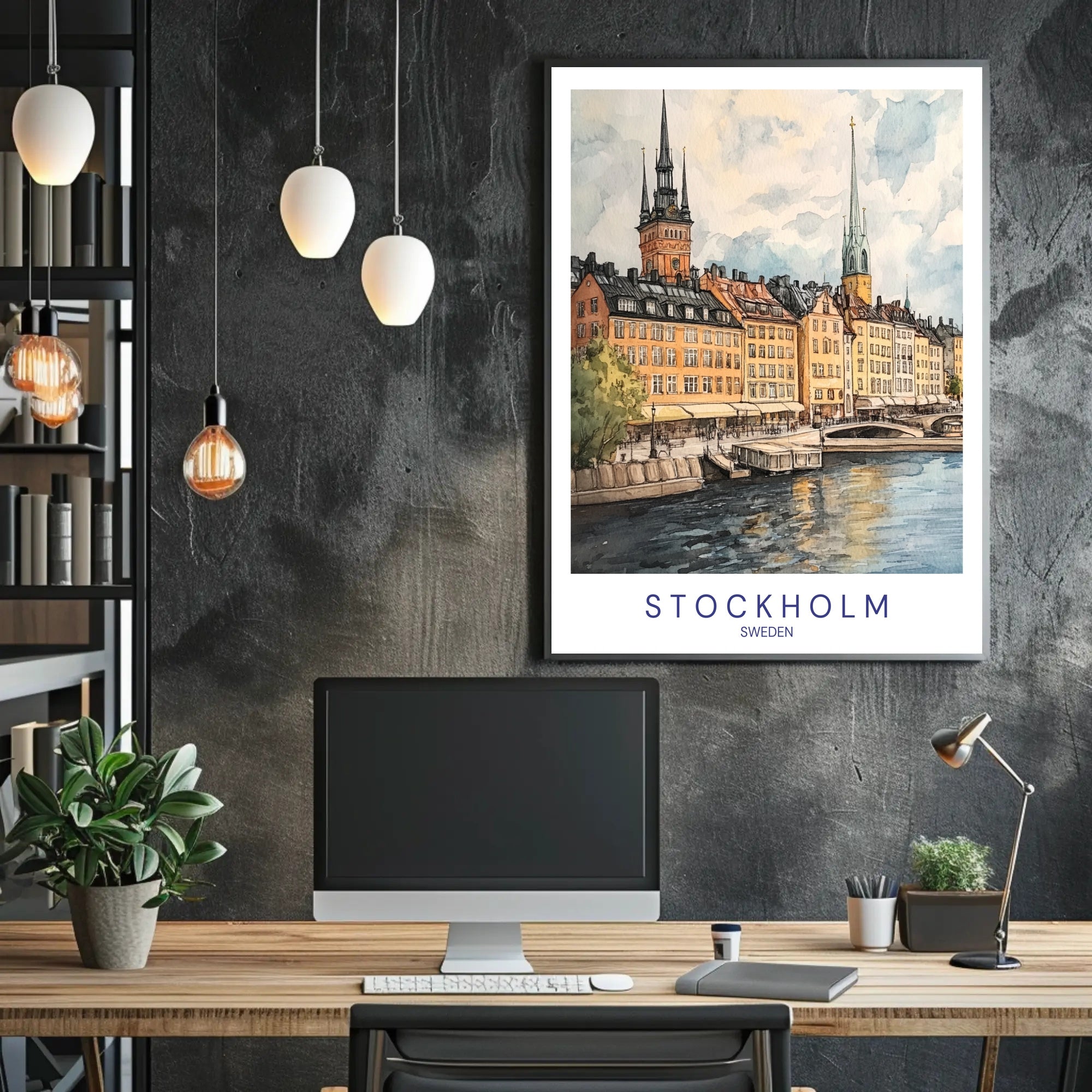 Scenic Stockholm Poster PosterGoat