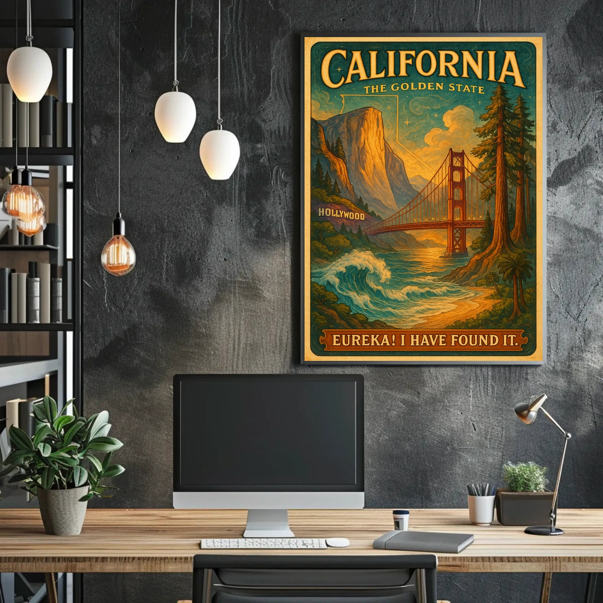 California The Golden State Poster