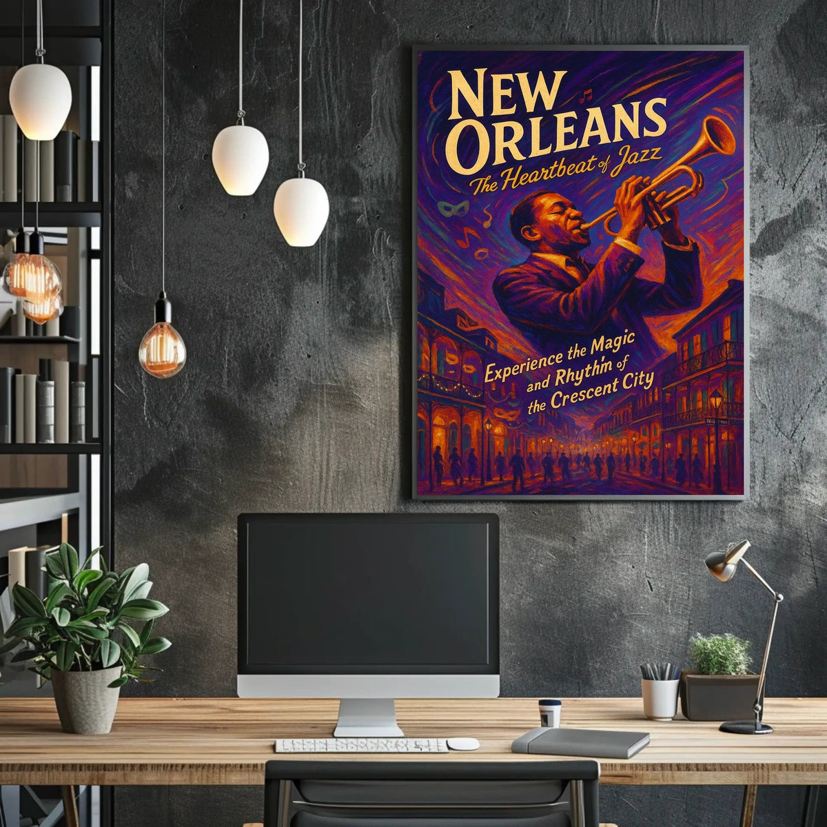 New Orleans The Heartbeat Of Jazz Poster