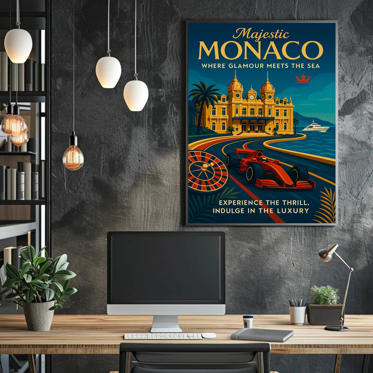Majestic Monaco Poster