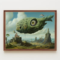 Surreal Whale Dreamscape Fantastical Poster