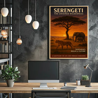 Serengeti The Untamed Wilderness Poster