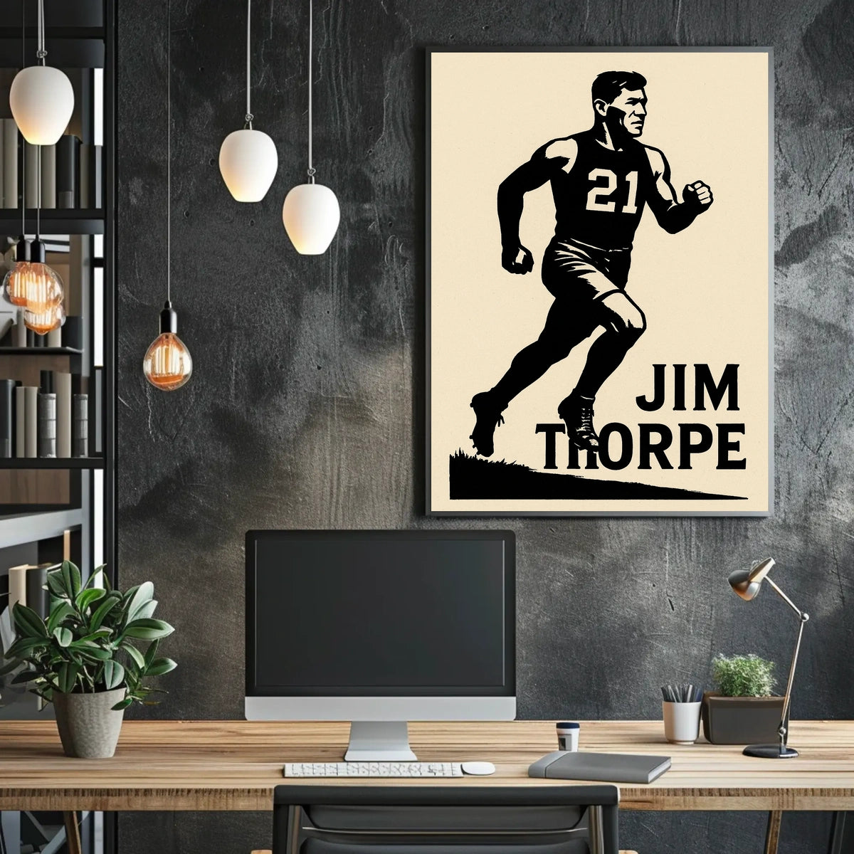 Jim Thorpe Legendary Athlete Poster