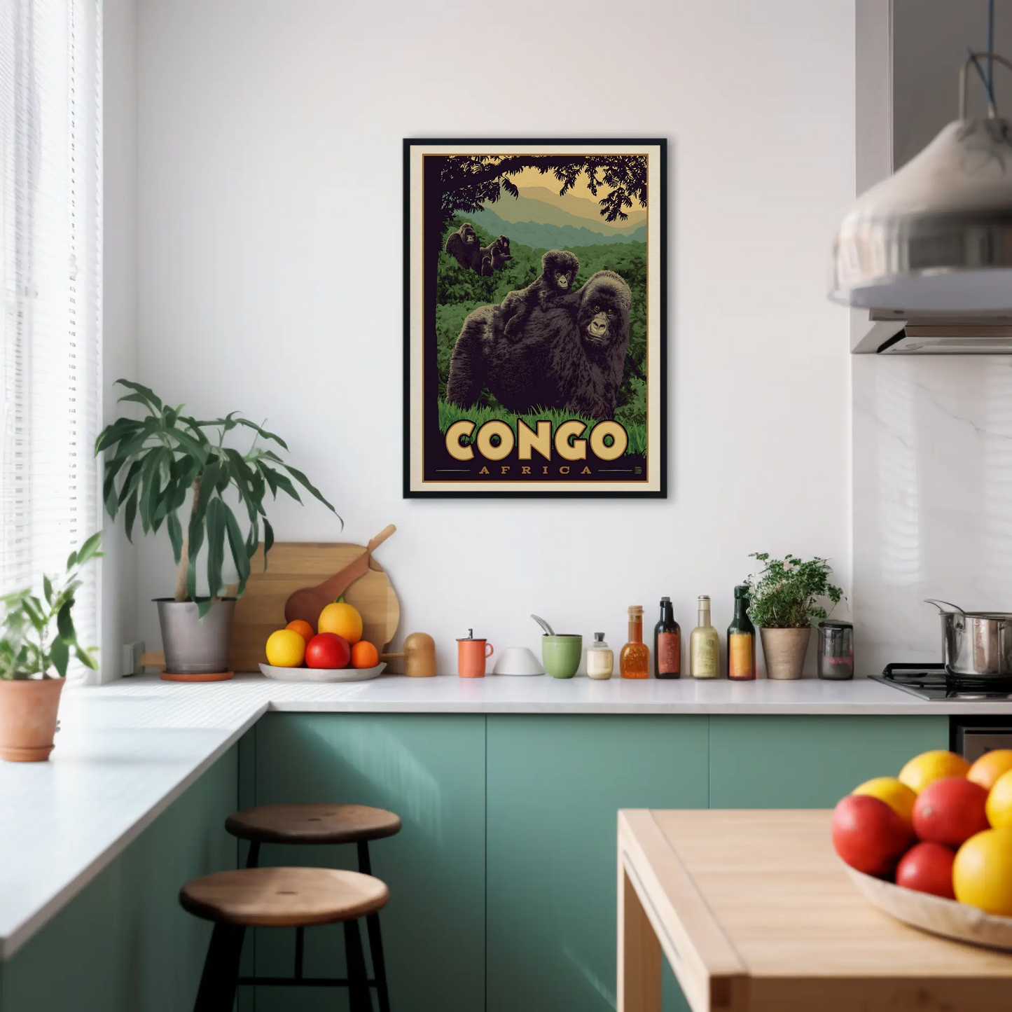 Congo Africa Vintage Poster