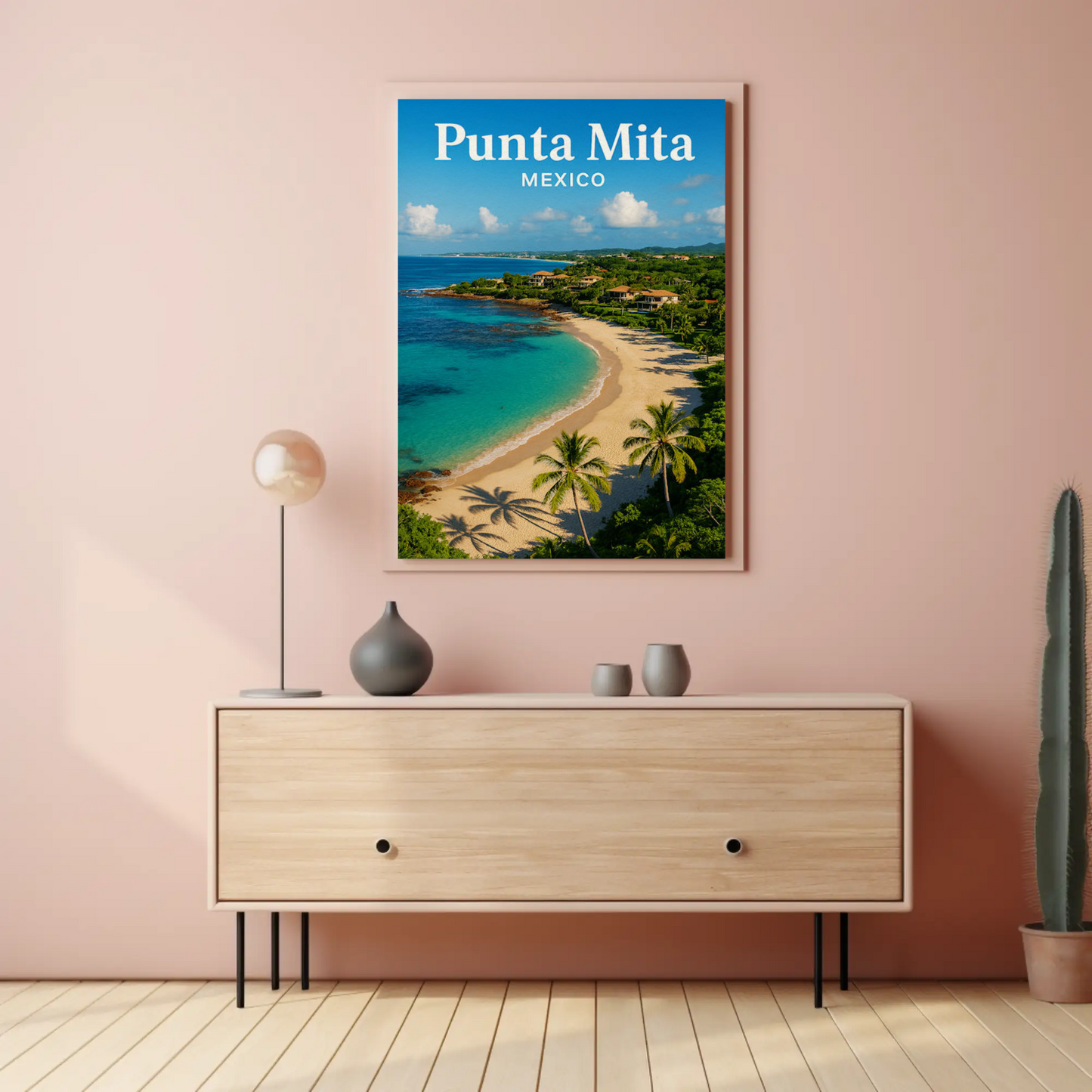 Punta Mita Mexico Coastline Villas Travel Poster
