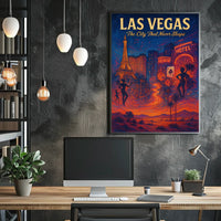 Las Vegas The City That Never Sleeps Poster