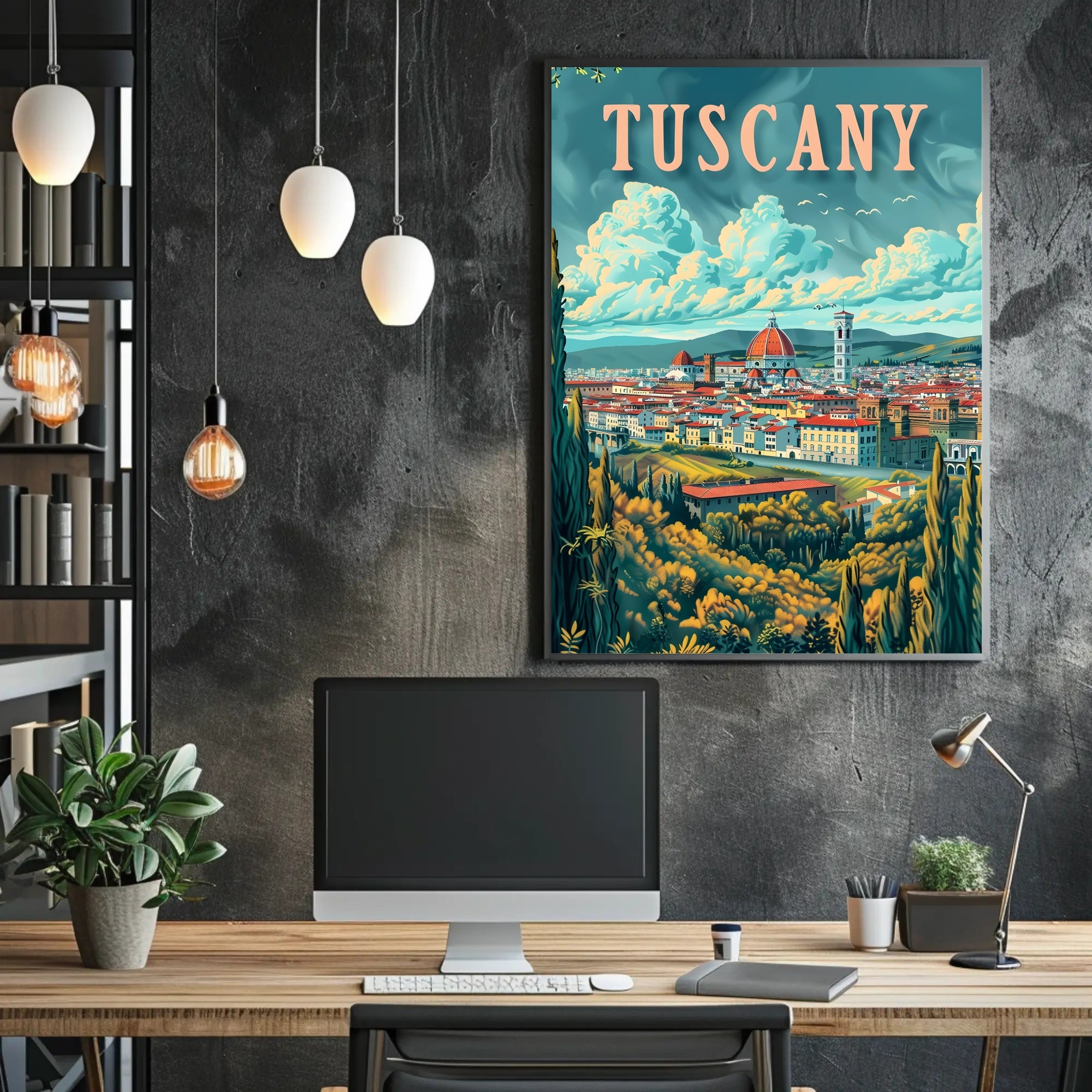 Scenic Tuscany Landscape Poster