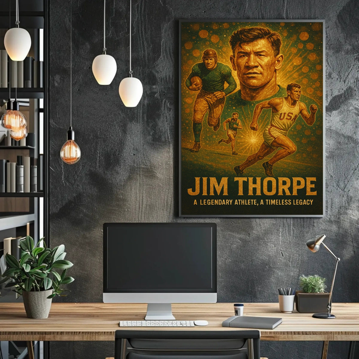 Celebrating an Icon Jim Thorpe Poster