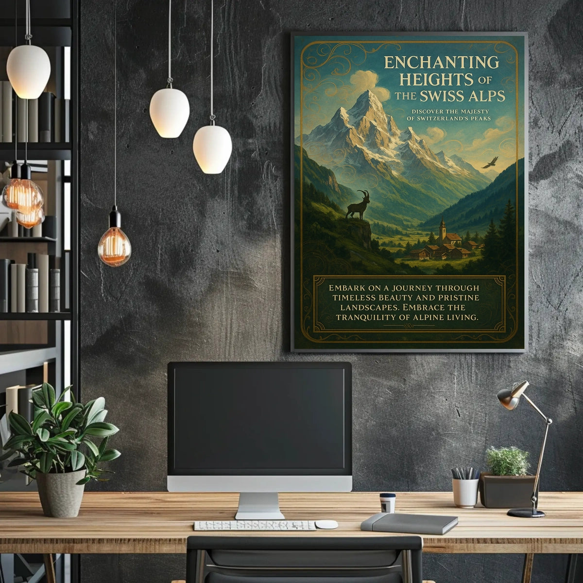 Enchanting Heights Of The Swiss Alps Poster