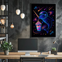 Cosmic Narwhal Adventure Poster