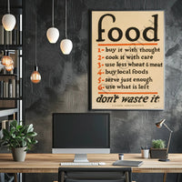 Food Conservation Tips Poster PosterGoat