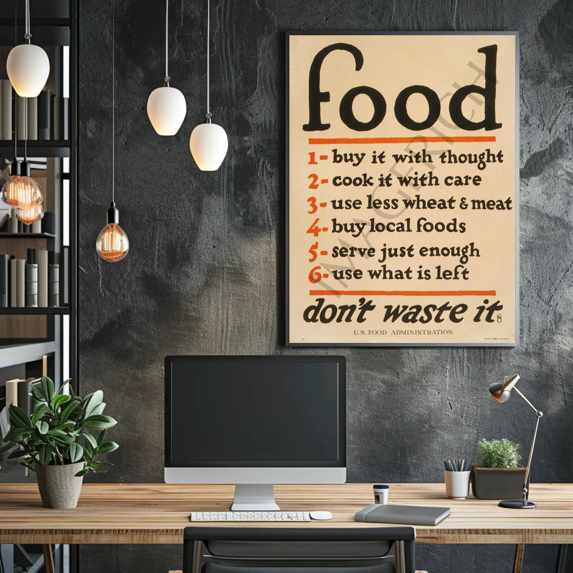 Food Conservation Tips Poster PosterGoat