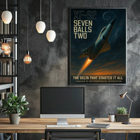 Convair XF-92 in Flight Futuristic Sci-Fi Poster