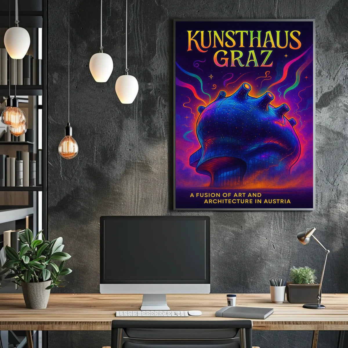 Kunsthaus Graz A Fusion of Art and Architecture Poster