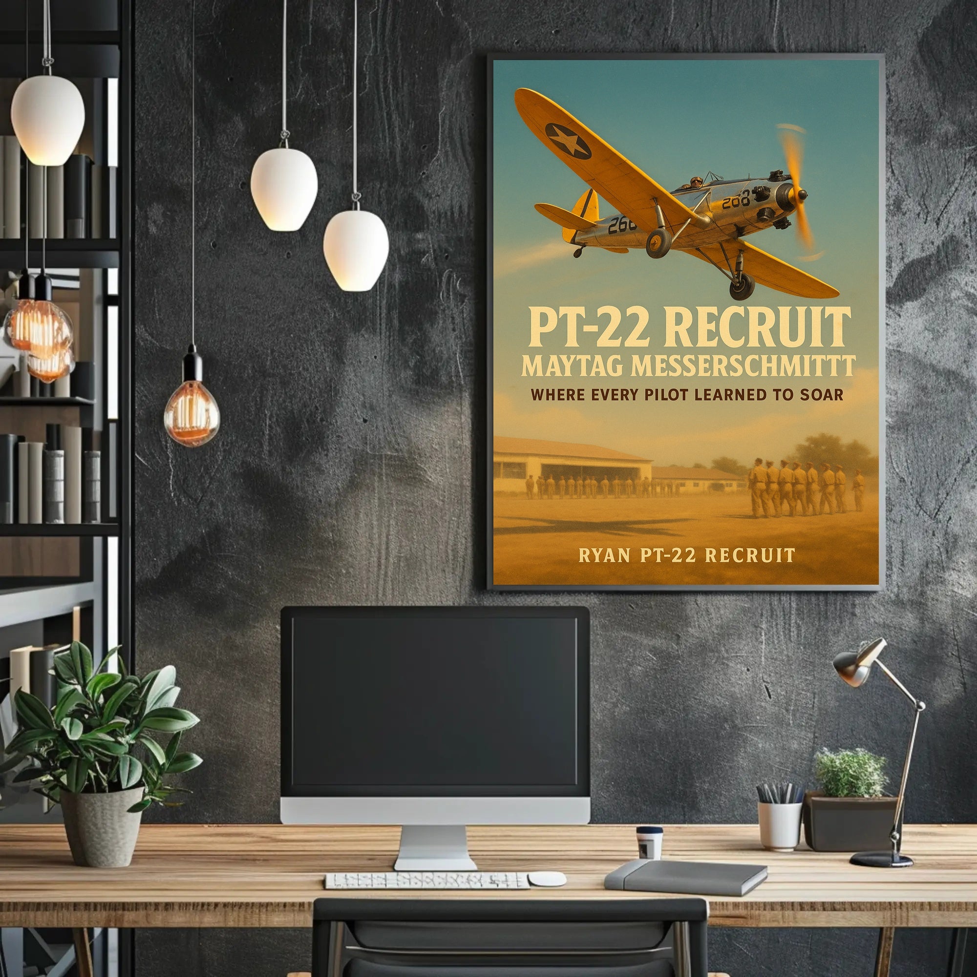 Ryan PT-22 Historic Aircraft WWII Poster