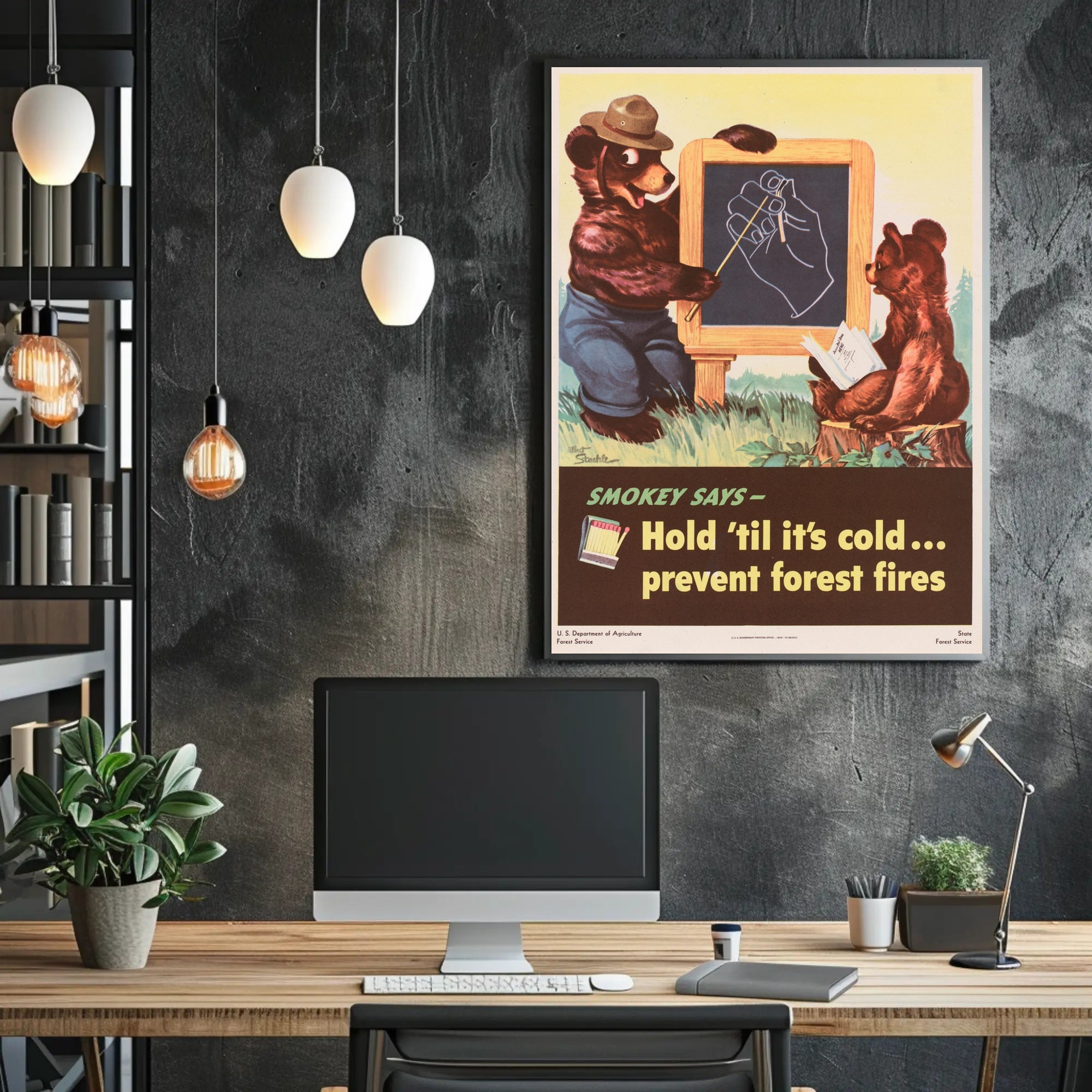 Smokey Bear's Fire Safety Reminder Poster PosterGoat