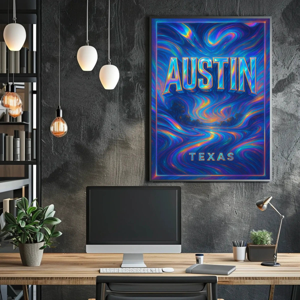 Austin, Texas A Vibrant Journey Poster