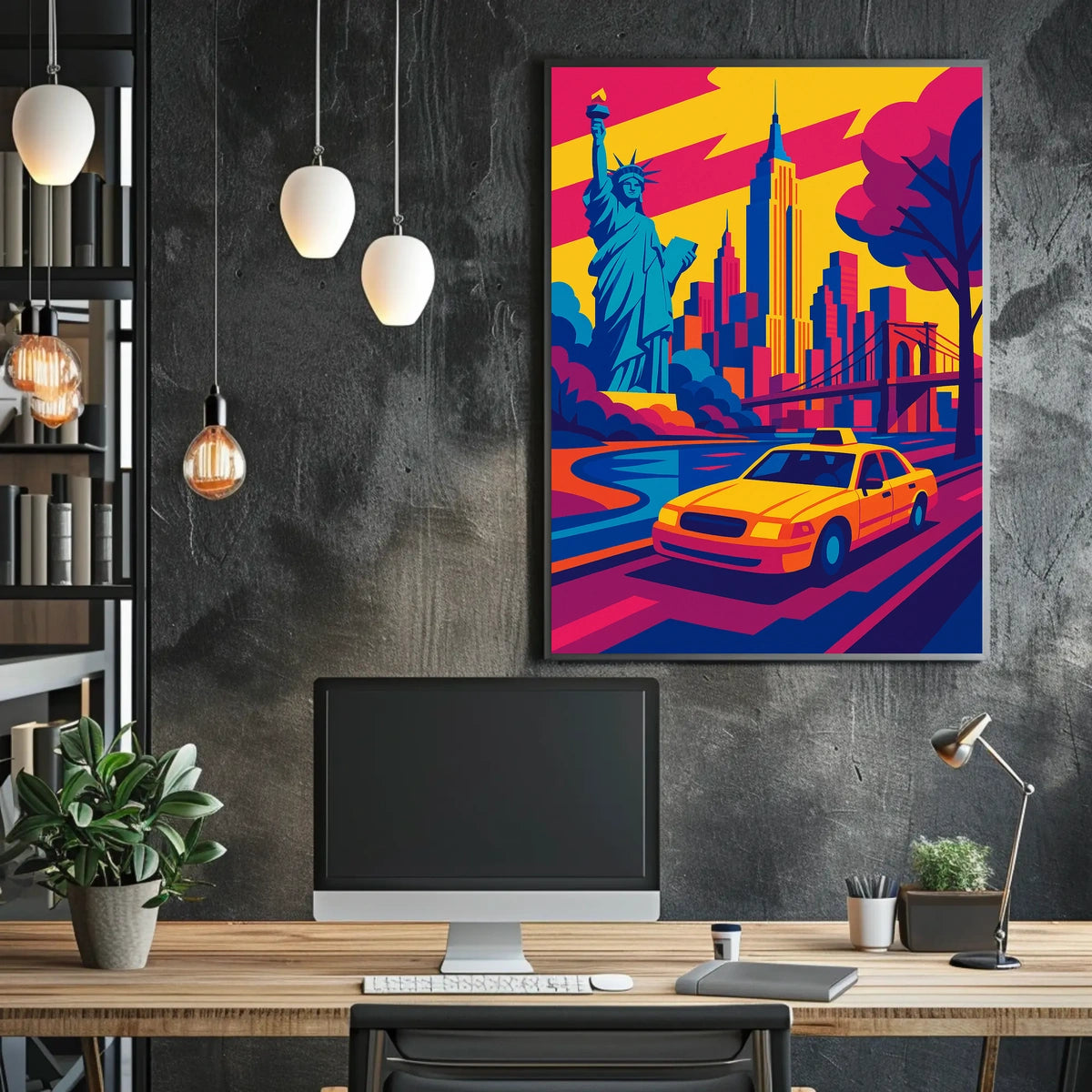 Vibrant New York Cityscape Poster