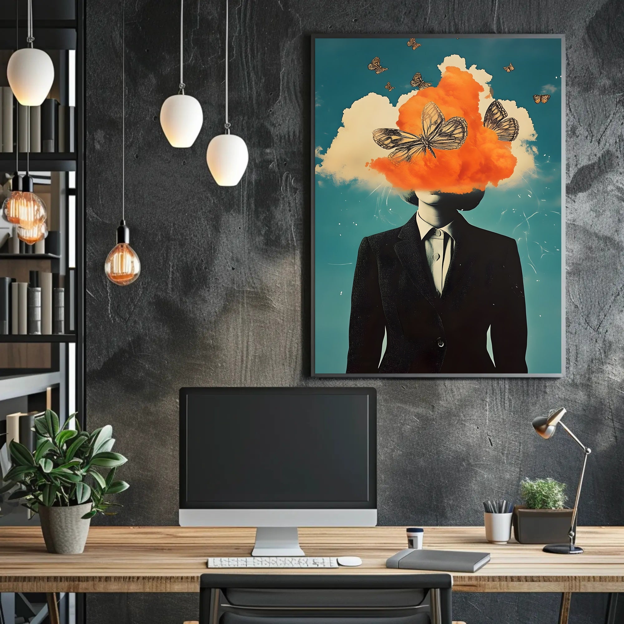 Surreal Transformation Poster Abstract Dream Wall Art