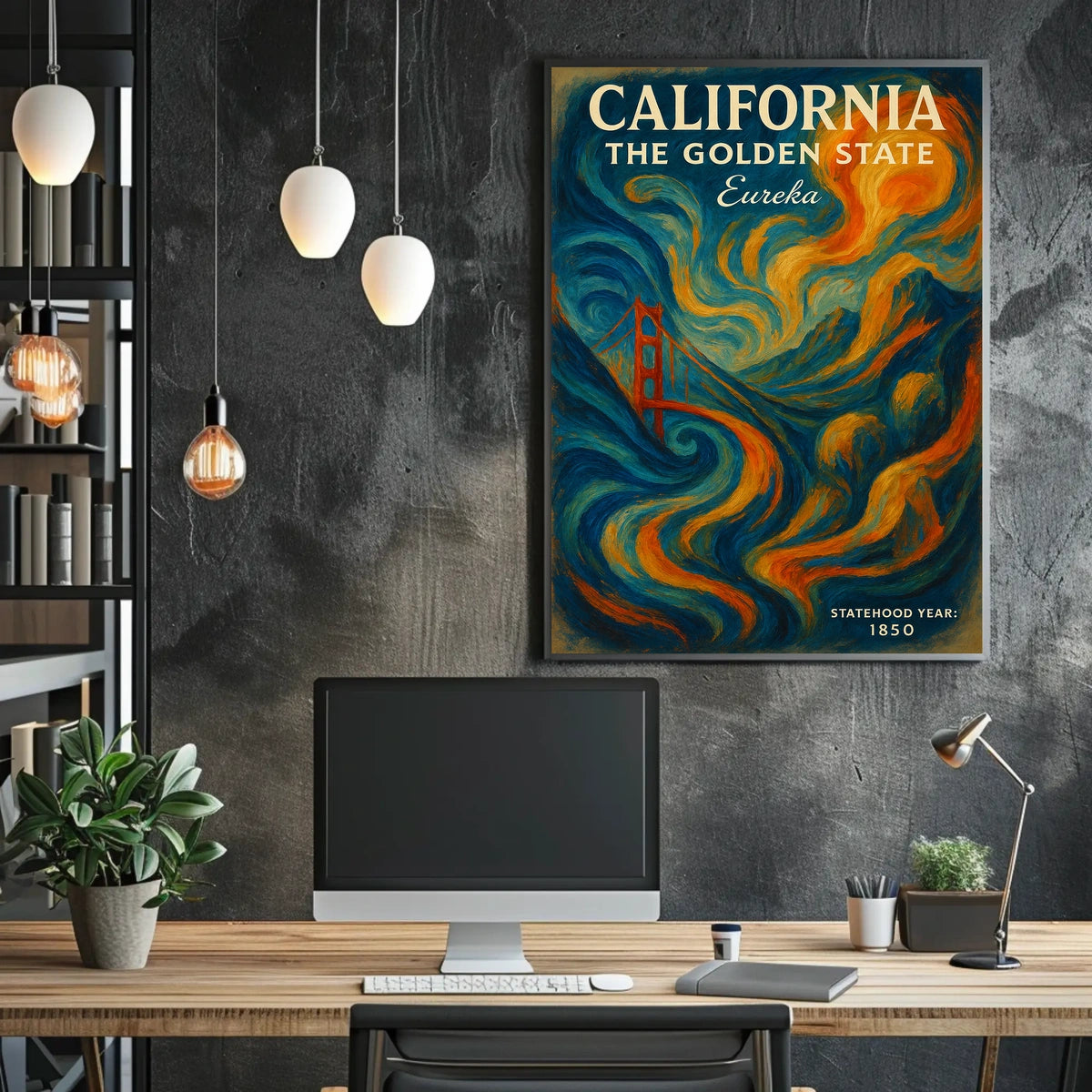 California The Golden State Poster
