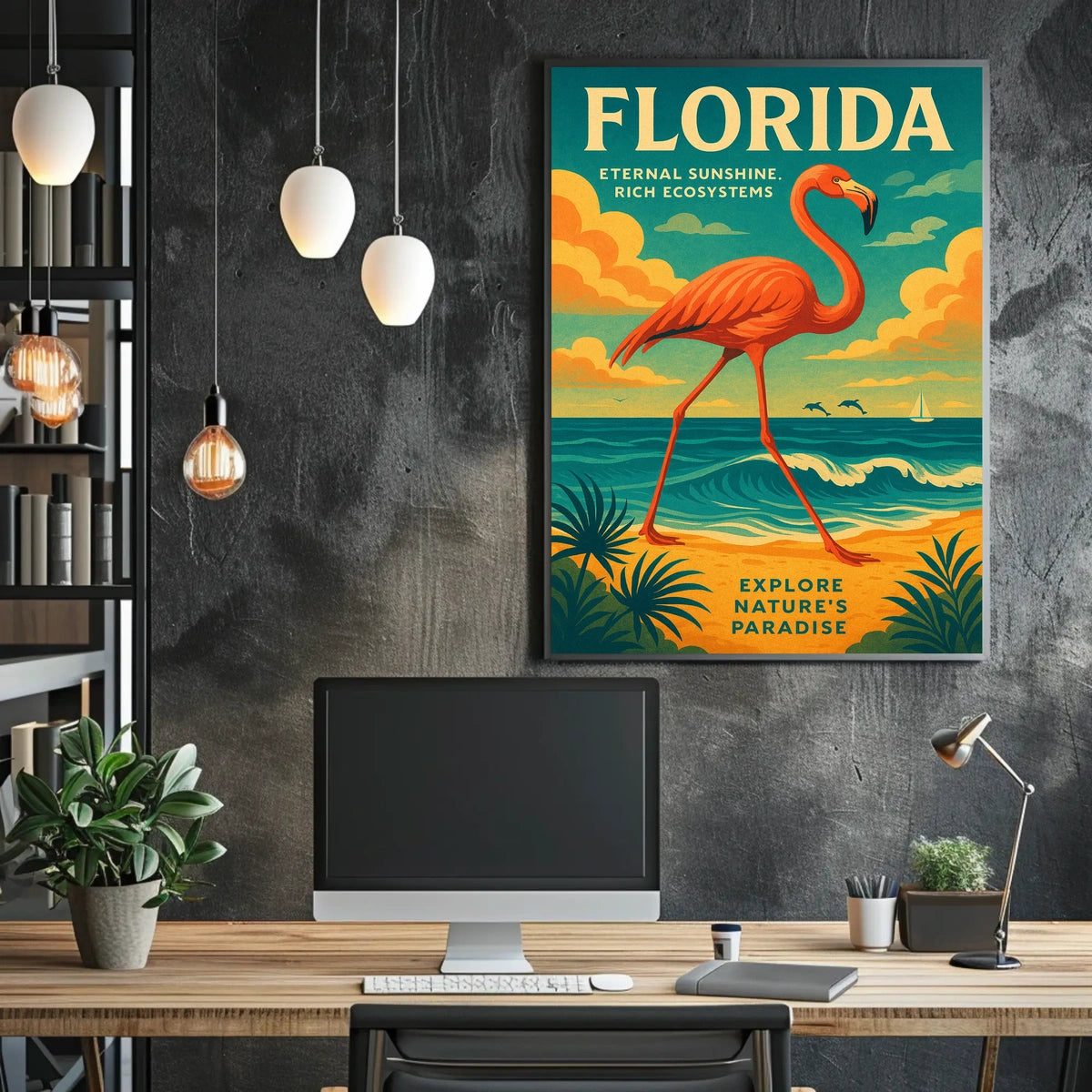 Florida Explore Natures Paradise Poster