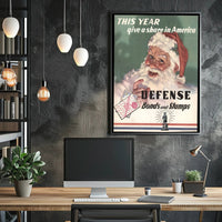 Santa Encourages Investment in America Poster PosterGoat
