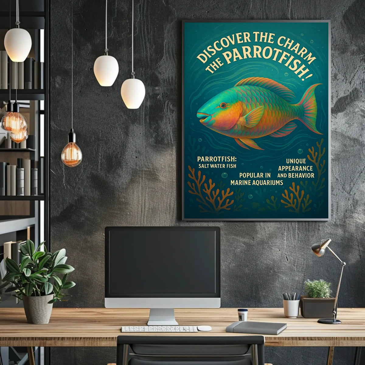 Discover the Charm of the Parrotfish Poster