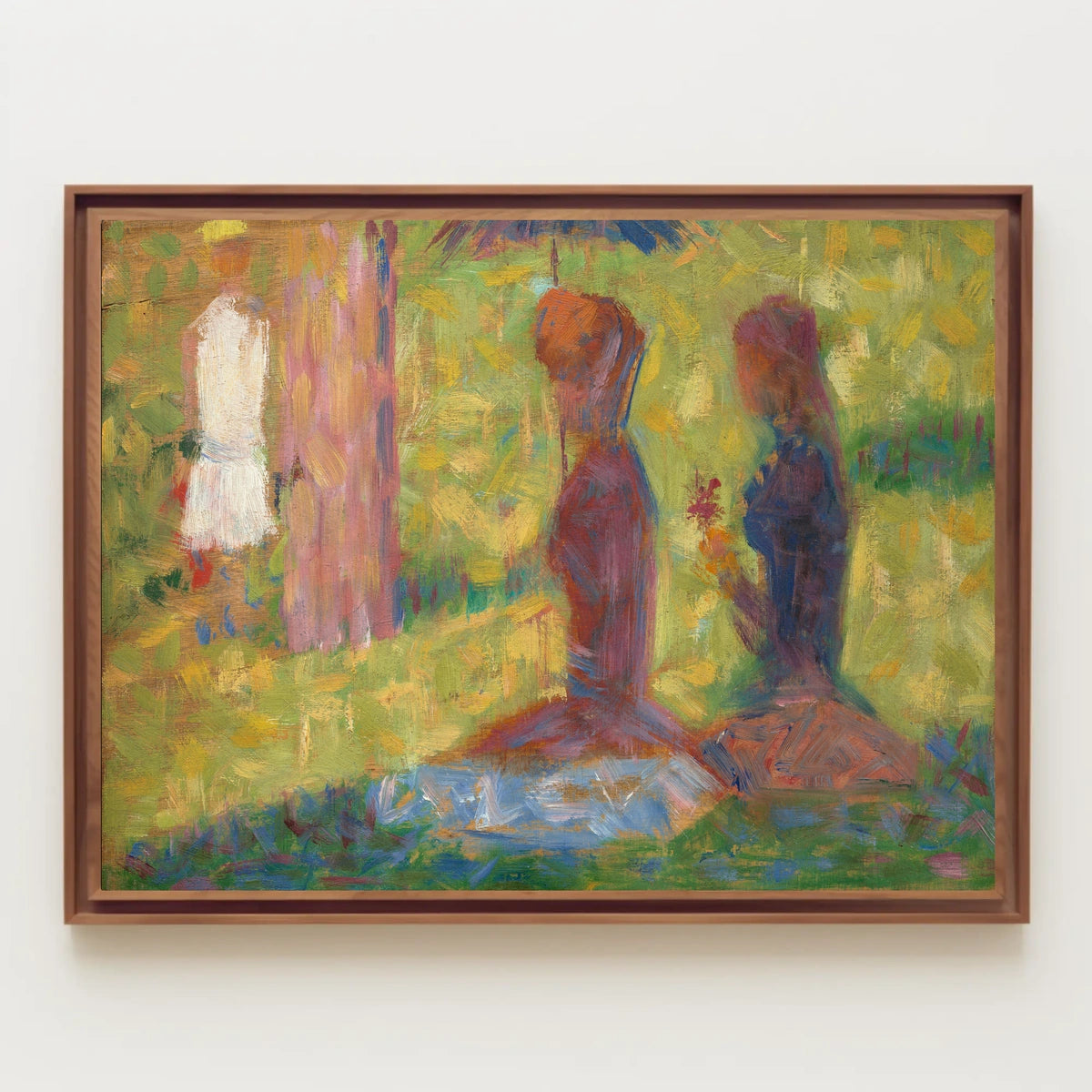 Serene Impressionistic Figures in Nature Artistic Poster