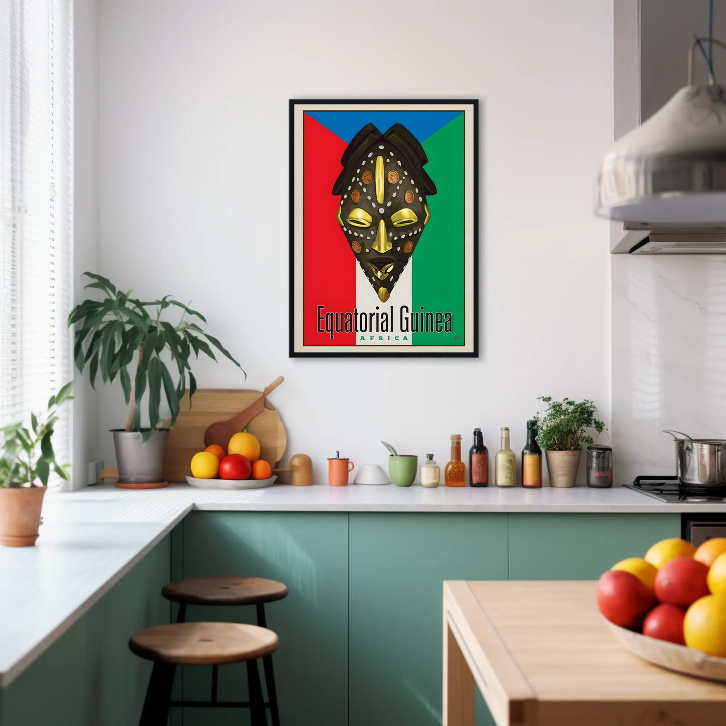 Vintage Poster Equatorial Guinea Africa