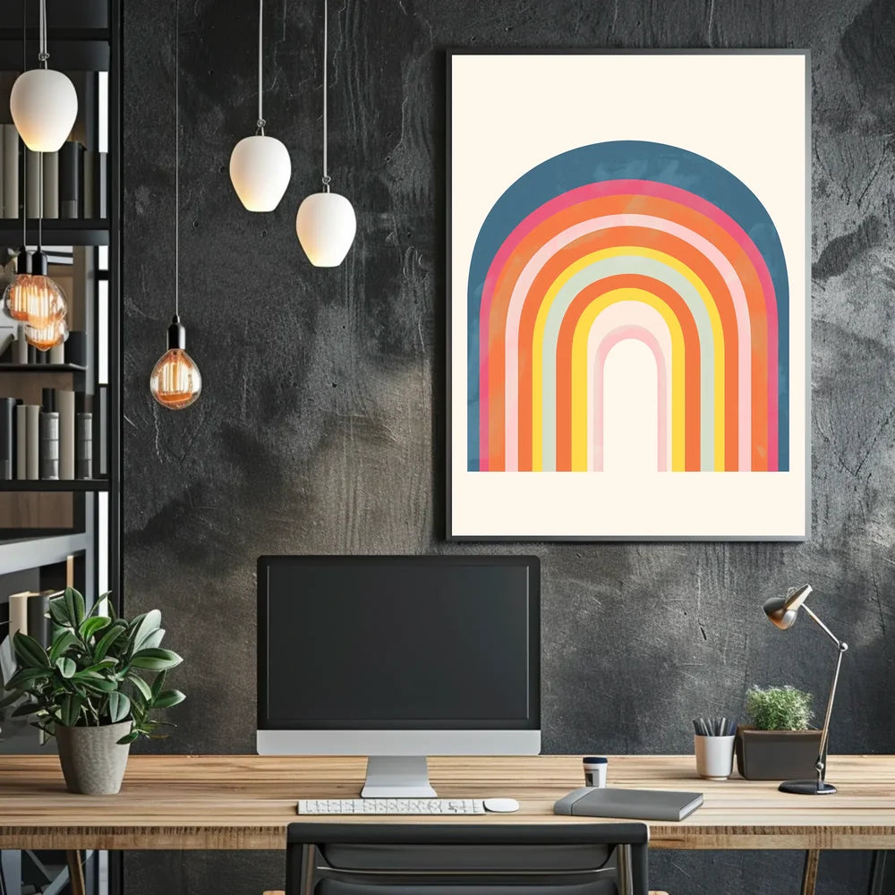 Abstract Artistic Elements Stylized Wall Art Poster