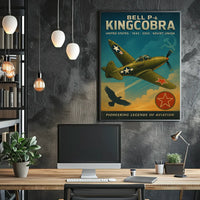 Bell P-6 Kingcobra Aviation Legends Poster