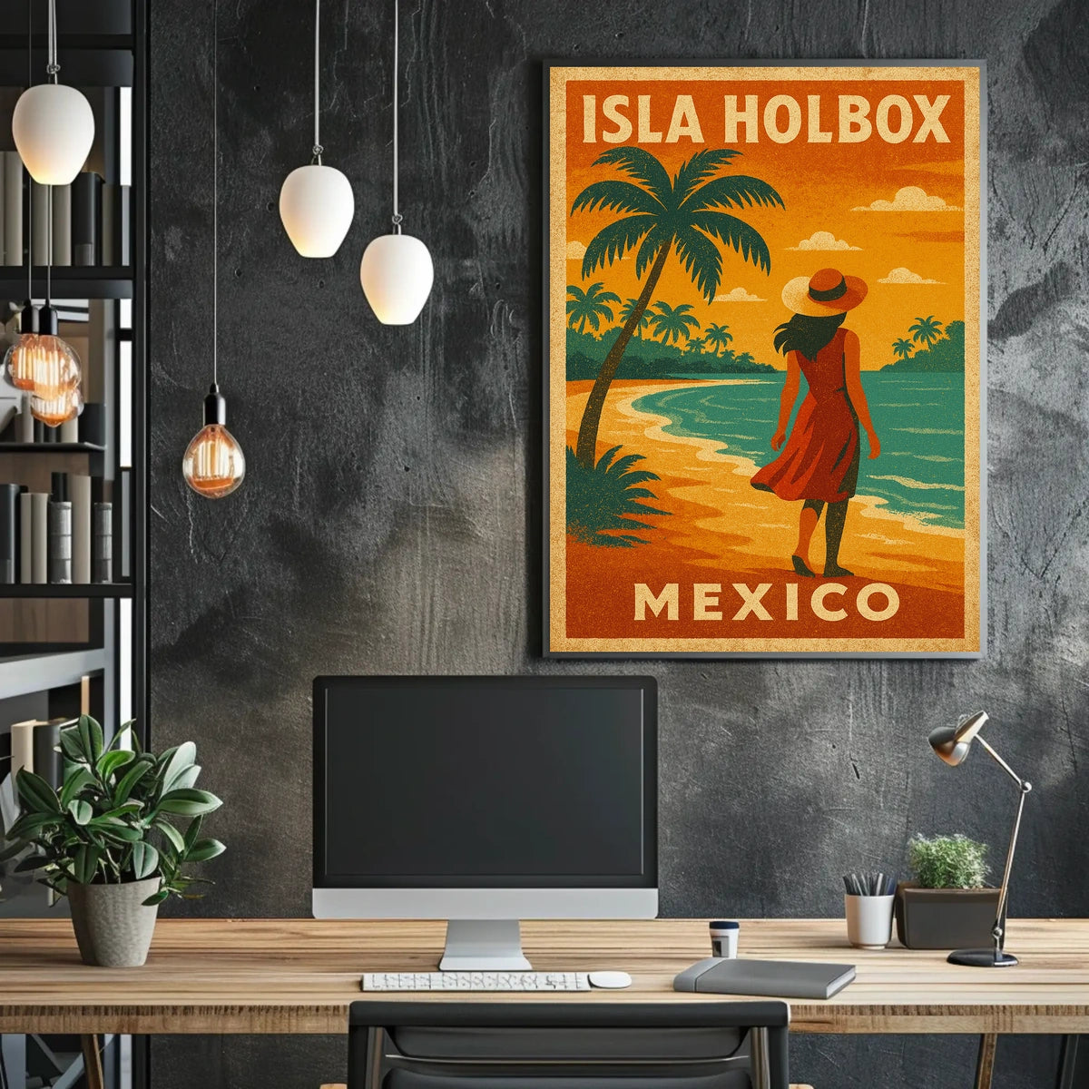 Isla Holbox Travel Poster