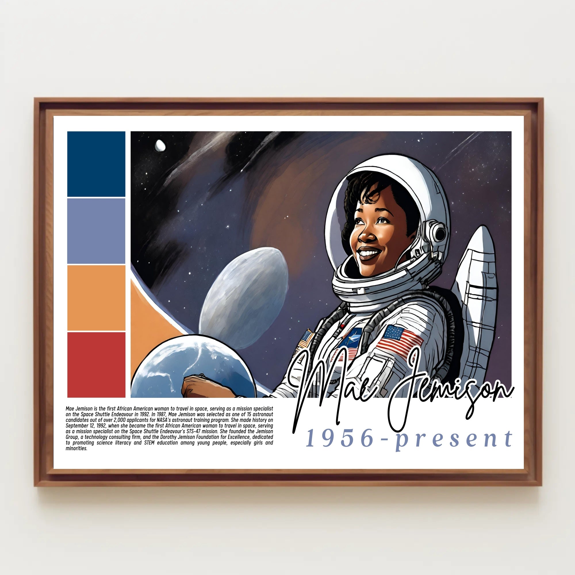 Mae Jemison: A Trailblazer in Space Poster